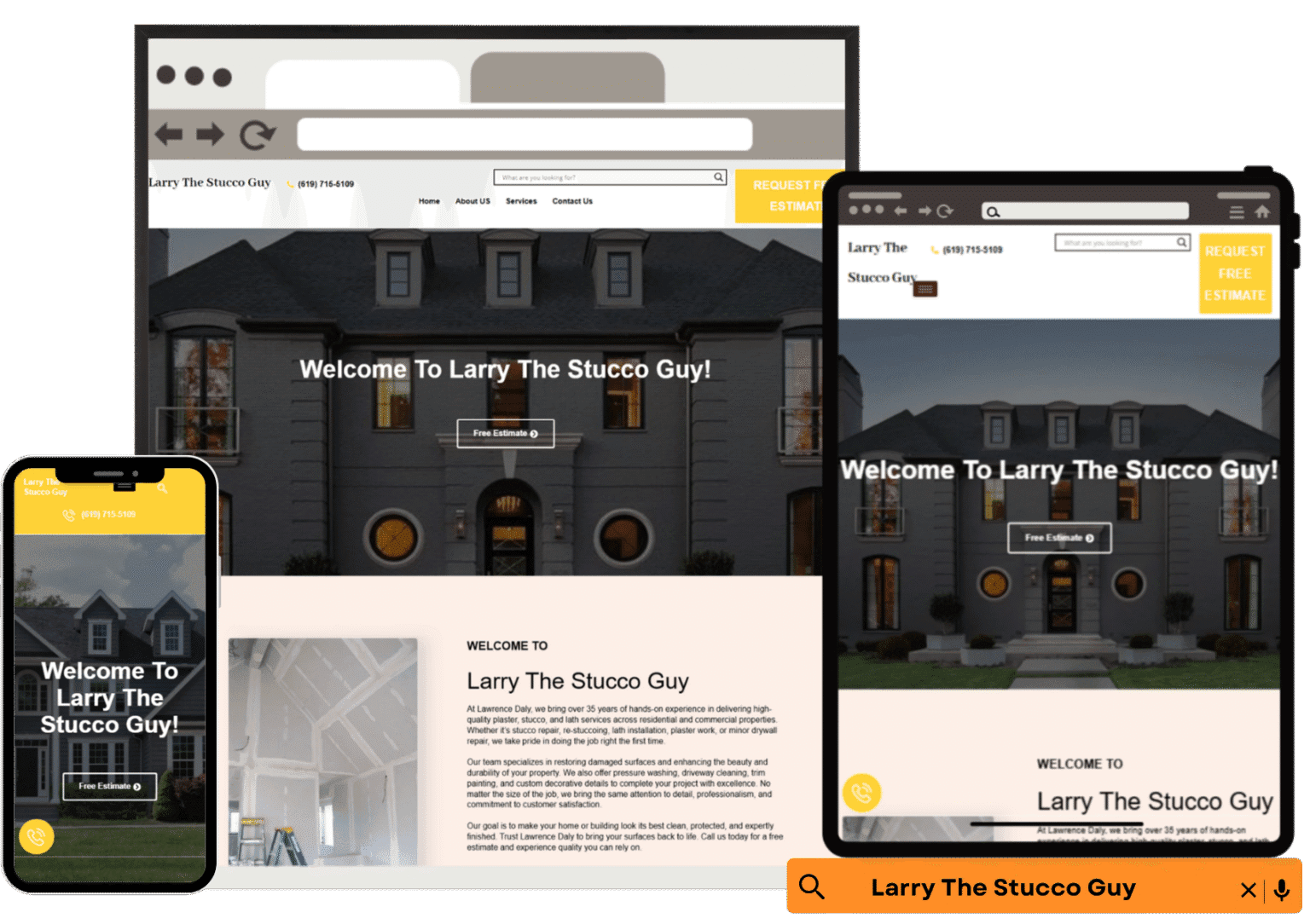 Remodeling website design project