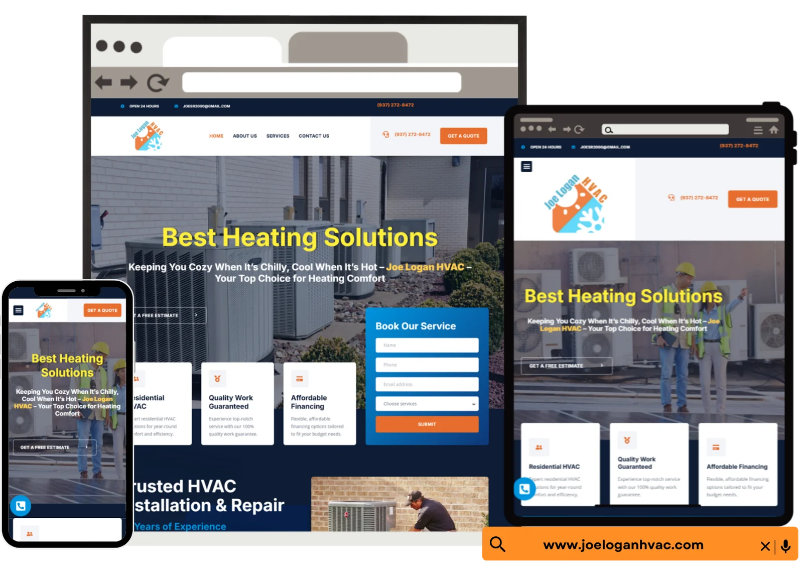 Website design and development project preview